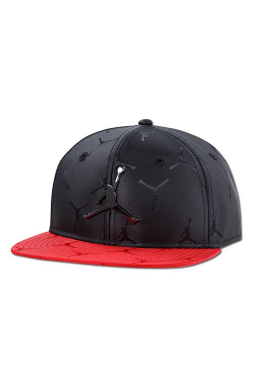 Jordan Kids' Jumpman Jacquard Snapback Ball Cap In Black