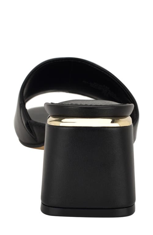 Calvin Klein Rowena Block Heel Sandal In Black