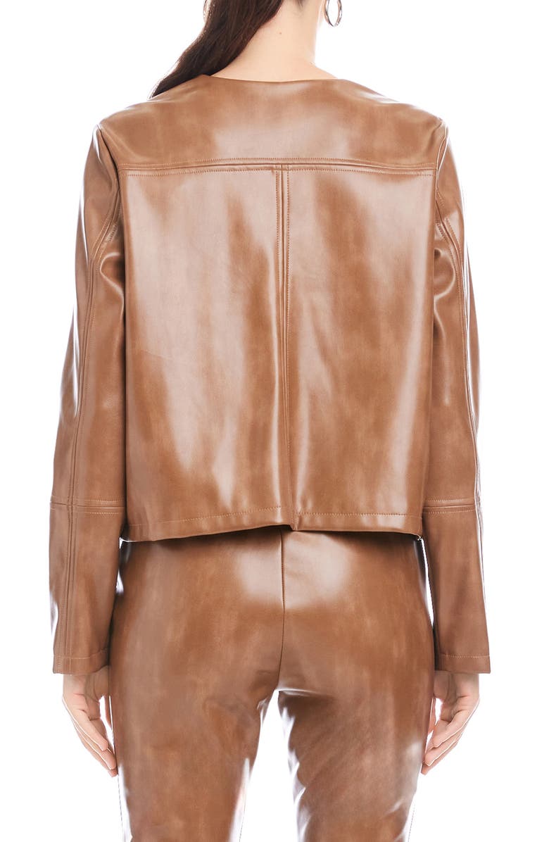 FIFTEEN TWENTY Kaylyn Faux Leather Jacket, Alternate, color, Latte