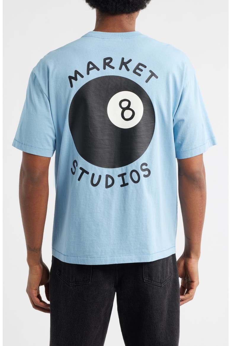 Eight Ball Graphic T-Shirt, Alternate, color, BLUE
