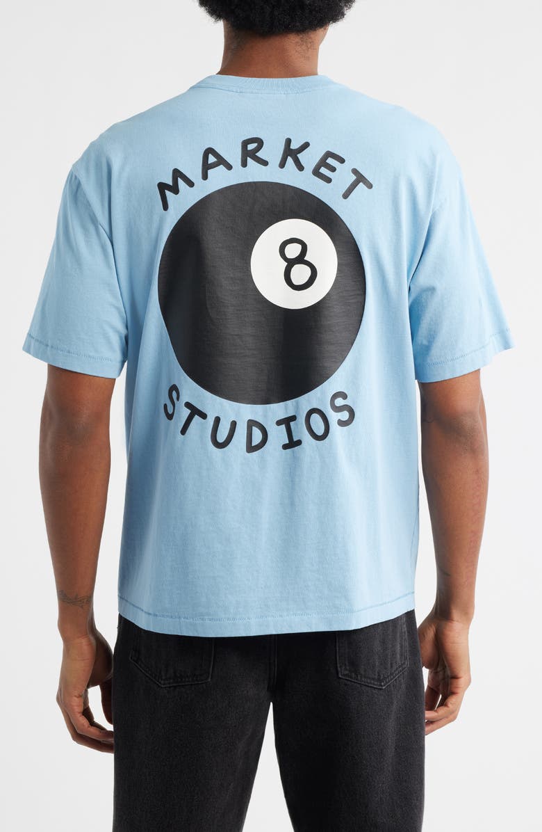 MARKET Eight Ball Graphic T-Shirt, Alternate, color, Blue