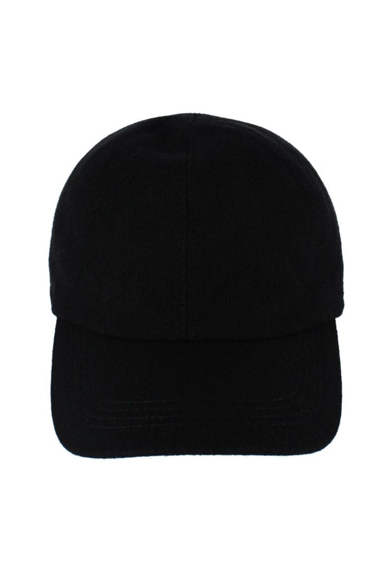 Men's Classic Wool Baseball Earflap Cap, Alternate, color, Black