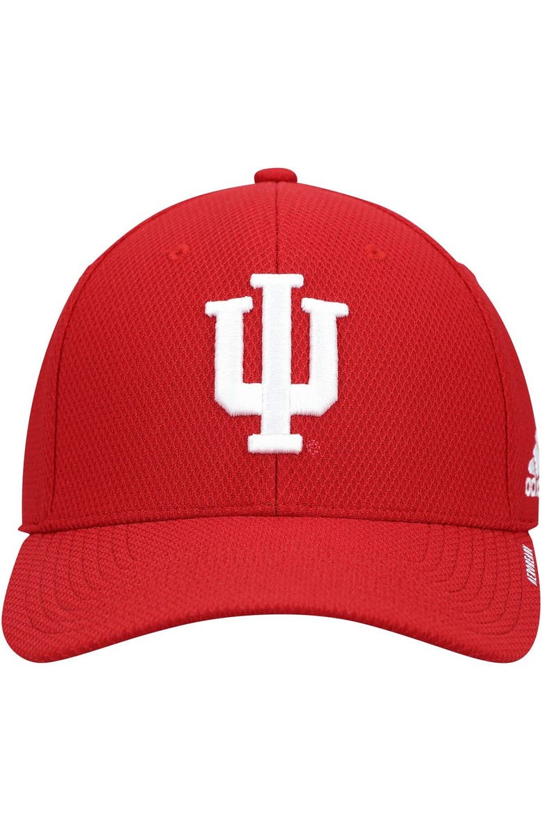 adidas Men's adidas Crimson Indiana Hoosiers 2021 Sideline Coaches AEROREADY Flex Hat, Alternate, color, Crimson