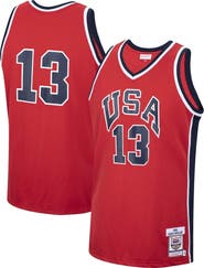Mitchell & Ness Men's Mitchell & Ness Chris Mullin Red USA Basketball 1984 Authentic Jersey