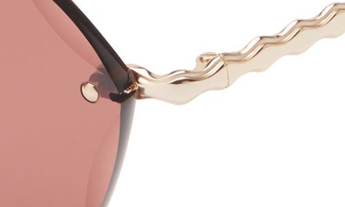 Chloé 58mm Novelty Round Sunglasses In Pink