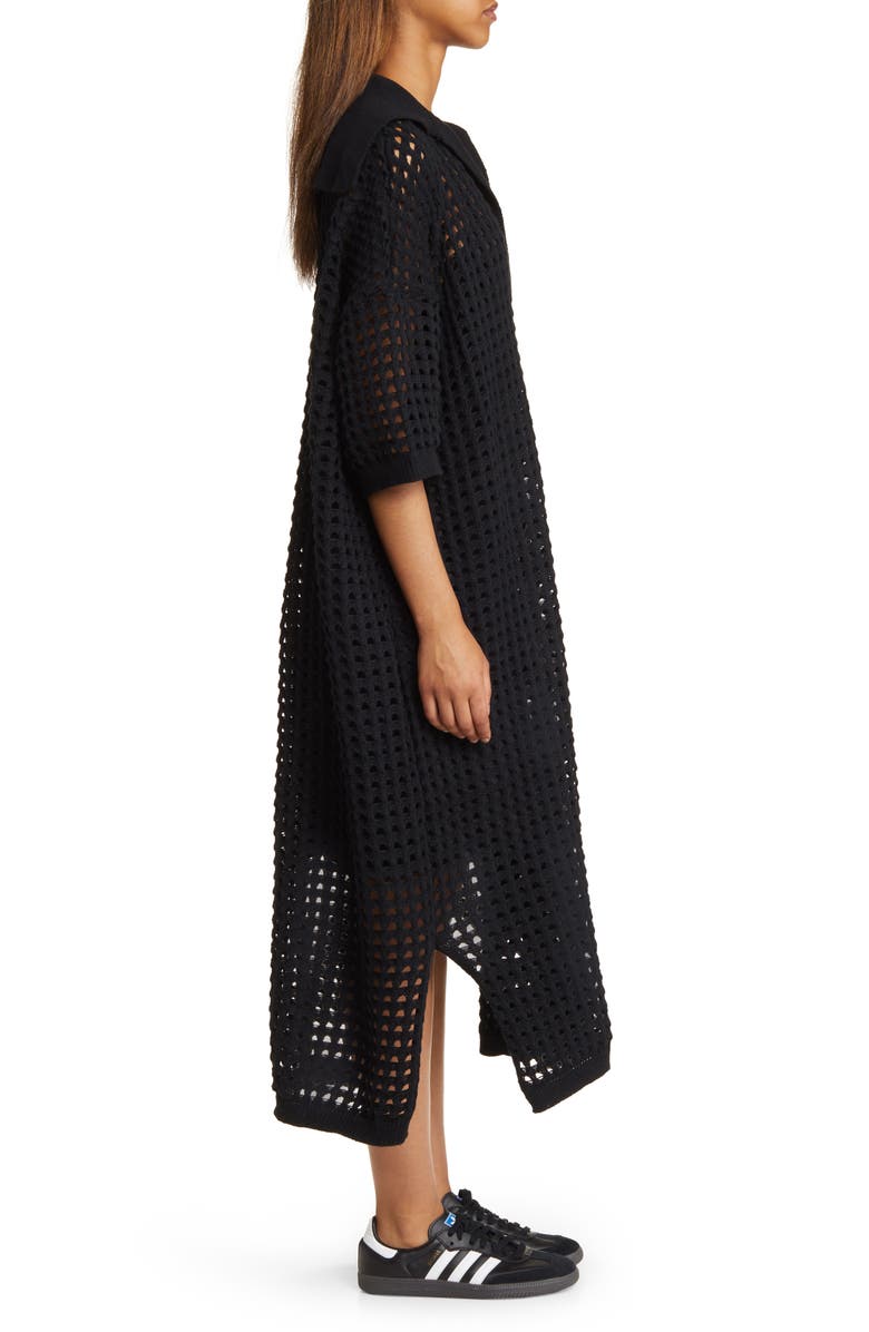 Dressed in Lala Be Bold Oversize Knit Dress, Alternate, color, Black