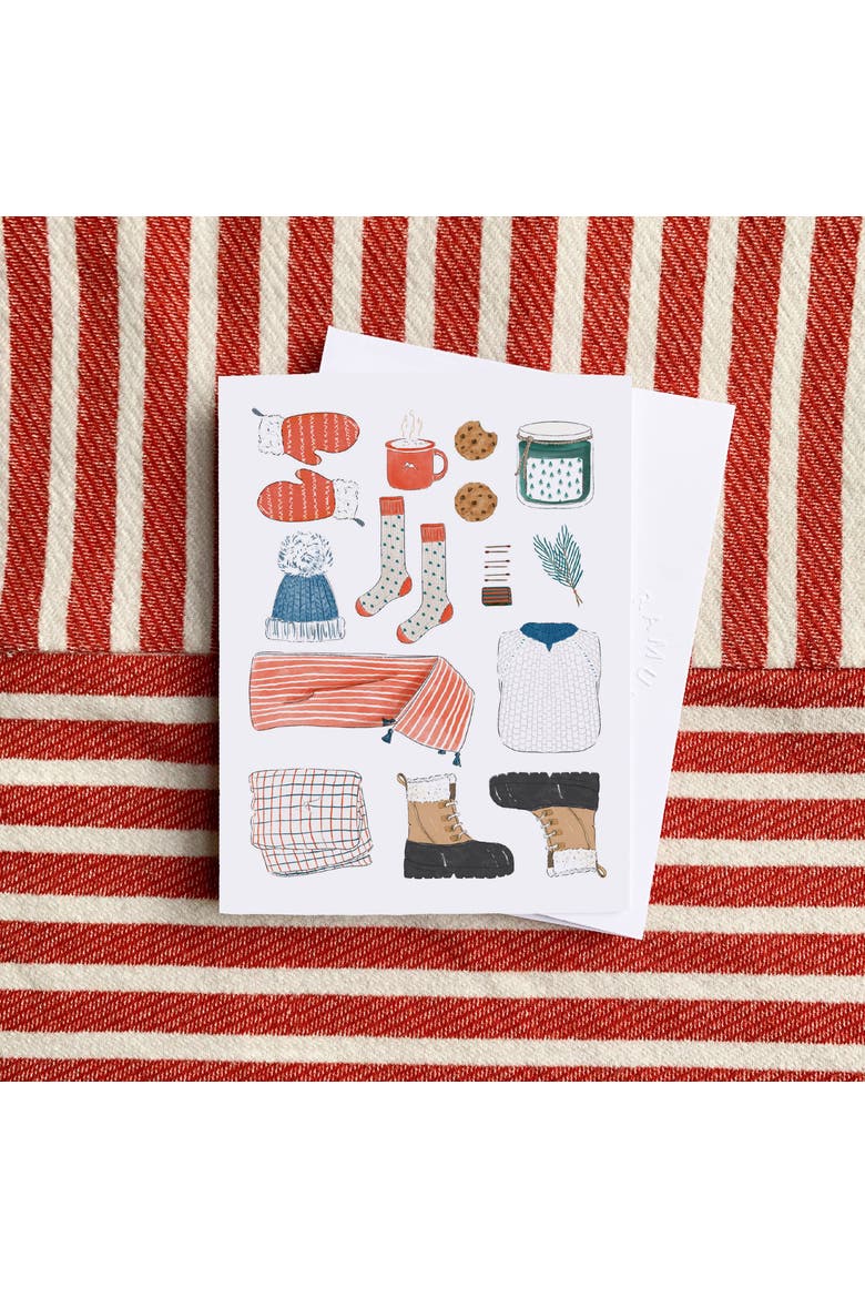 Ski Santa, Jolly Traditions, Winter Essentials Winter/Holiday/Christmas Greeting Card Pack Sets, Alternate, color, Multi-Pack