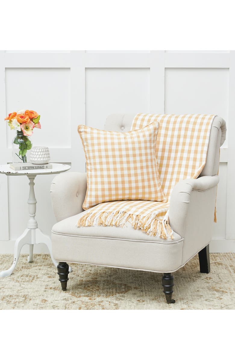 C&F Home 50" x 60" Ashford Throw Blanket Collection, Alternate, color, Yellow