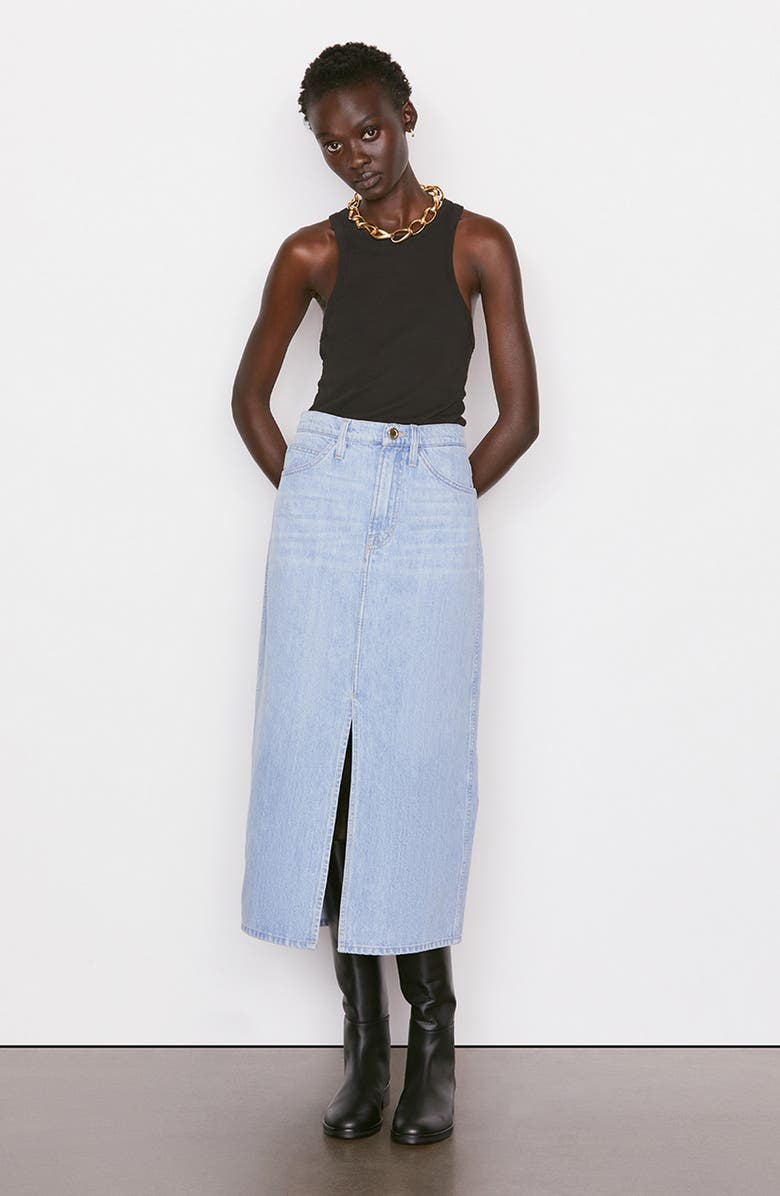 FRAME Le Italien Denim Skirt, Alternate, color, 