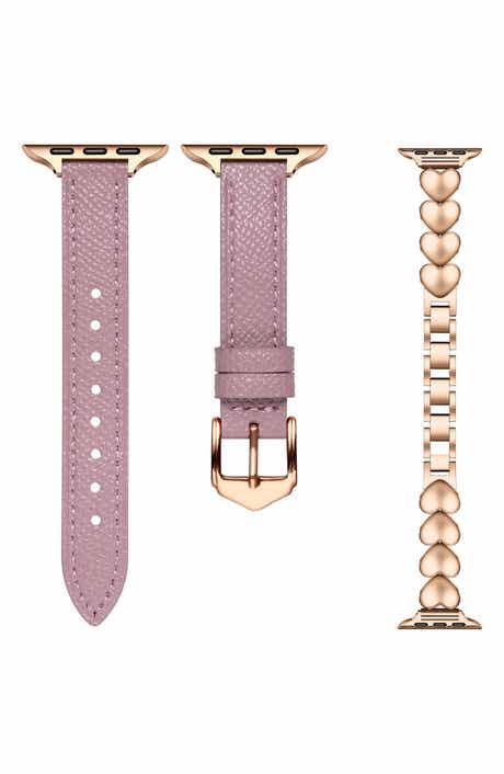 Posh Tech Aphrodite 2-Pack Leather & Chain Apple Watch® Watchbands
