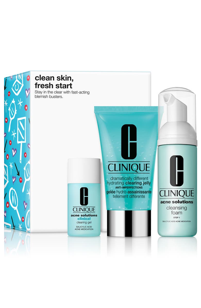 Clinique Clean Skin, Fresh Start: Acne Set, Main, color, 