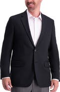HAGGAR The Active Series Solid Gab Tailored Fit Blazer