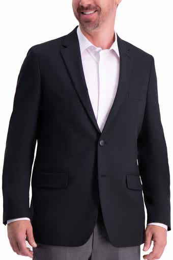 HAGGAR The Active Series Solid Gab Tailored Fit Blazer