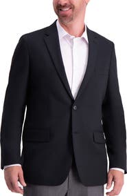 HAGGAR The Active Series Solid Gab Tailored Fit Blazer