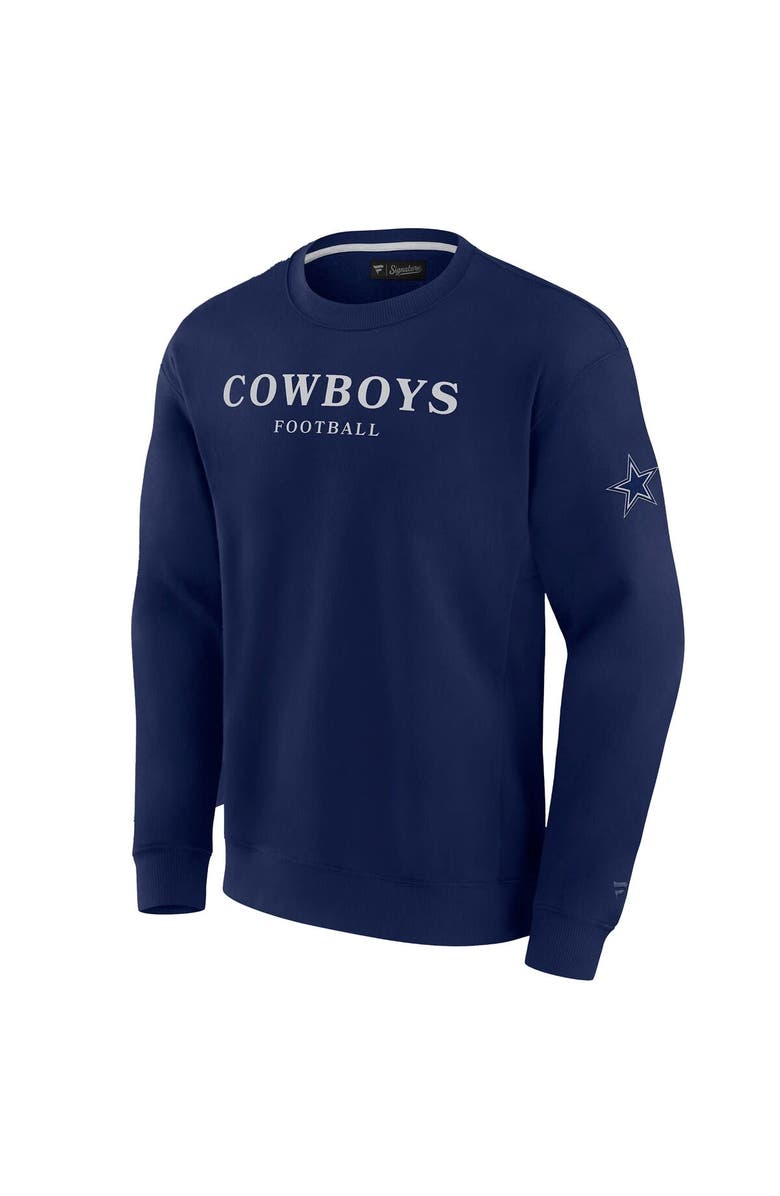 FANATICS Unisex Fanatics  Navy Dallas Cowboys Elements Unlimited Fleece Pullover Sweatshirt, Alternate, color, Navy