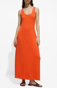 MANGO Racerback Knit Dress