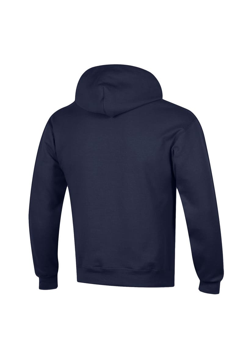 Men's Champion Navy Michigan Wolverines High Motor Pullover Hoodie, Alternate, color, Navy