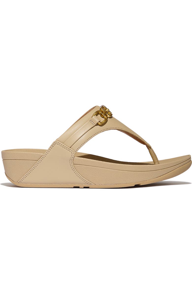 FitFlop Lulu Square Chain Sandal, Alternate, color, Cappuccino