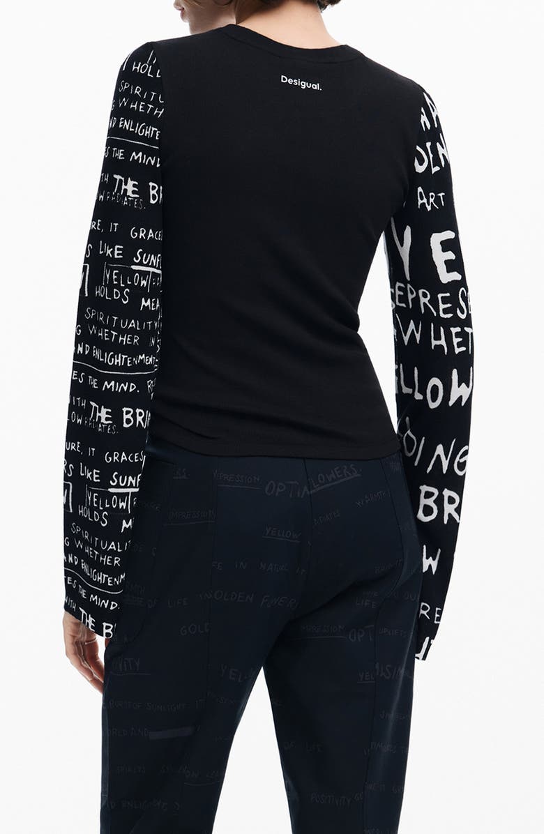 Desigual Rebe Long Sleeve T-Shirt, Alternate, color, 