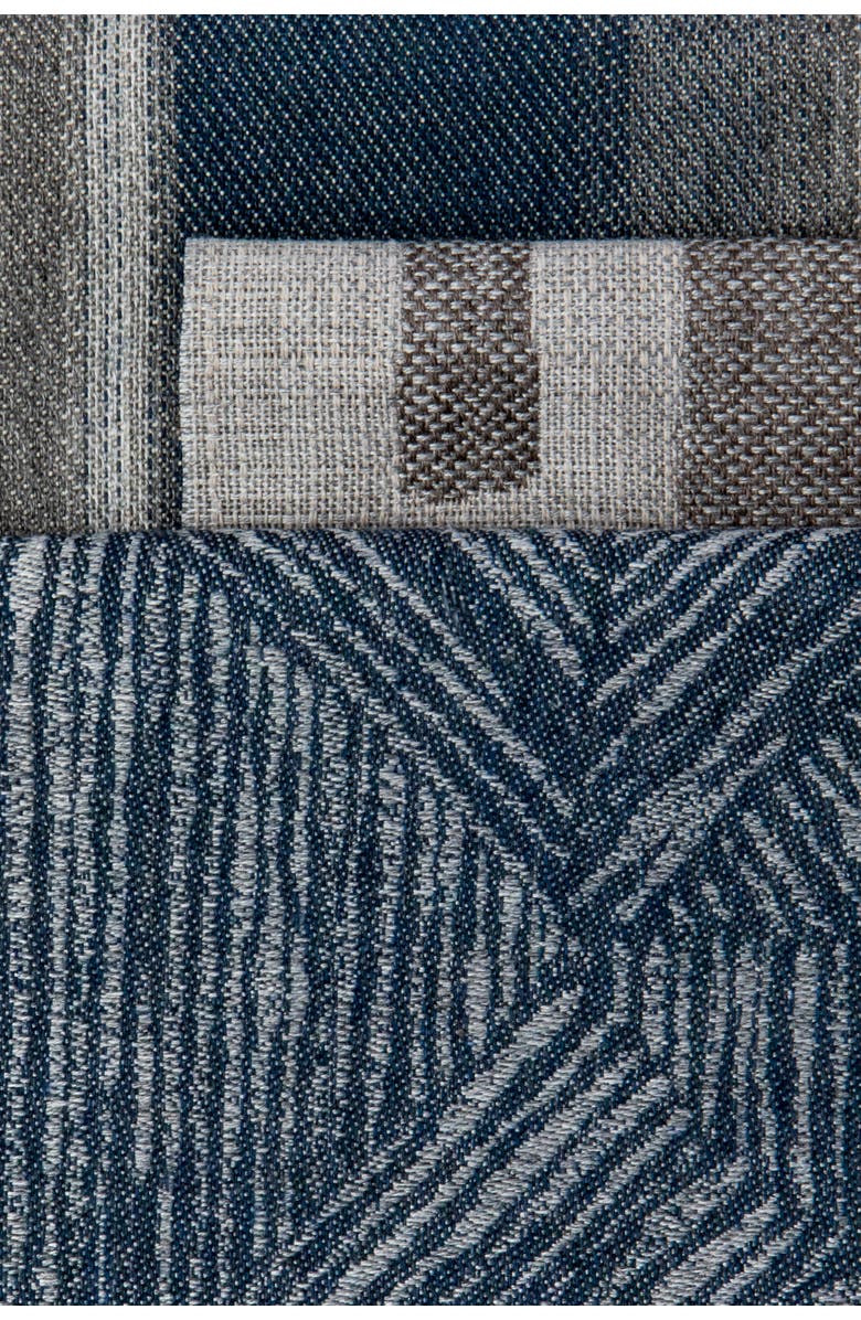 Elaine Smith Reimagine Denim Indoor 
Outdoor Woven Accent Pillow, Alternate, color, Denim