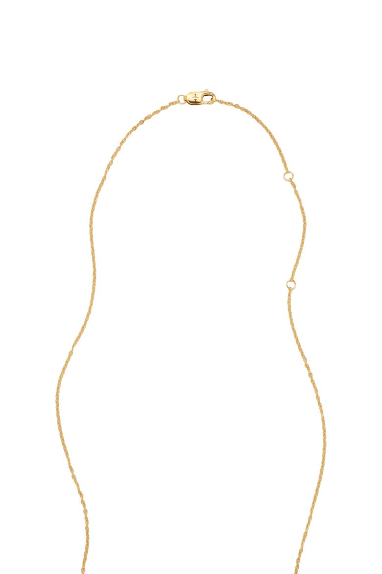 April Birth Flower Necklace, Alternate, color, Gold Filled