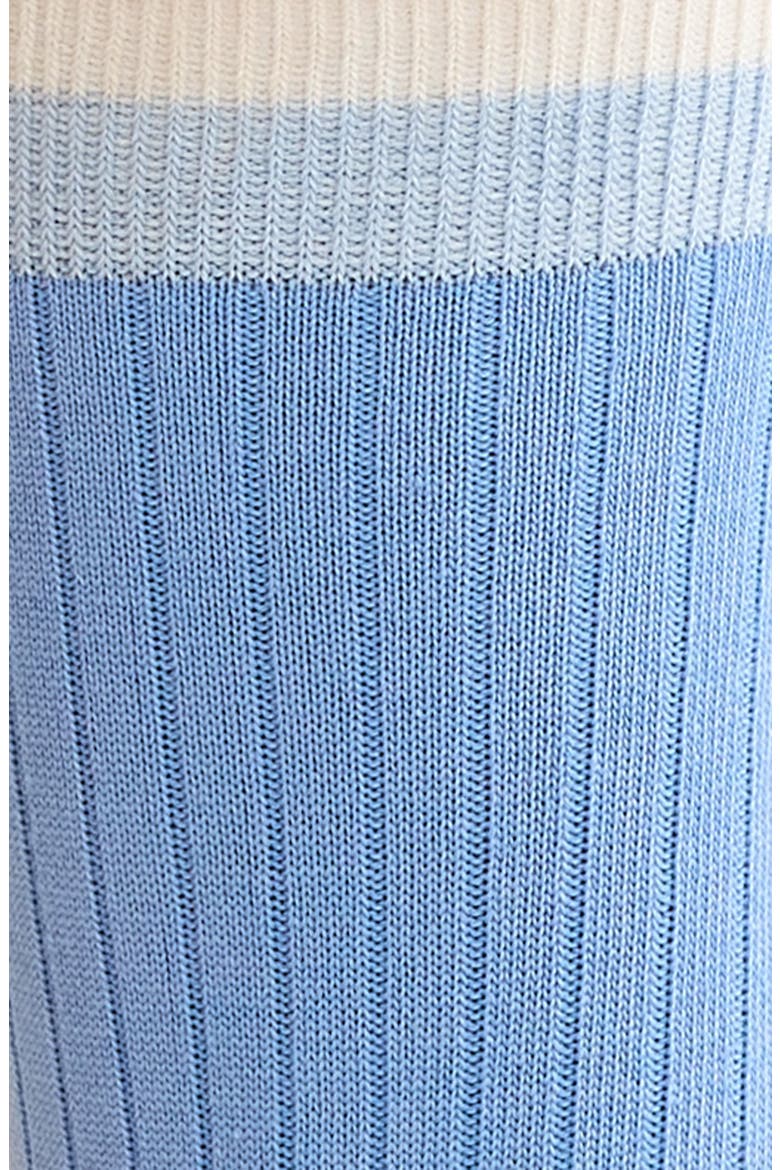 Tipped Wide Rib Dress Socks, Alternate, color, BLUE CORNFLOWER