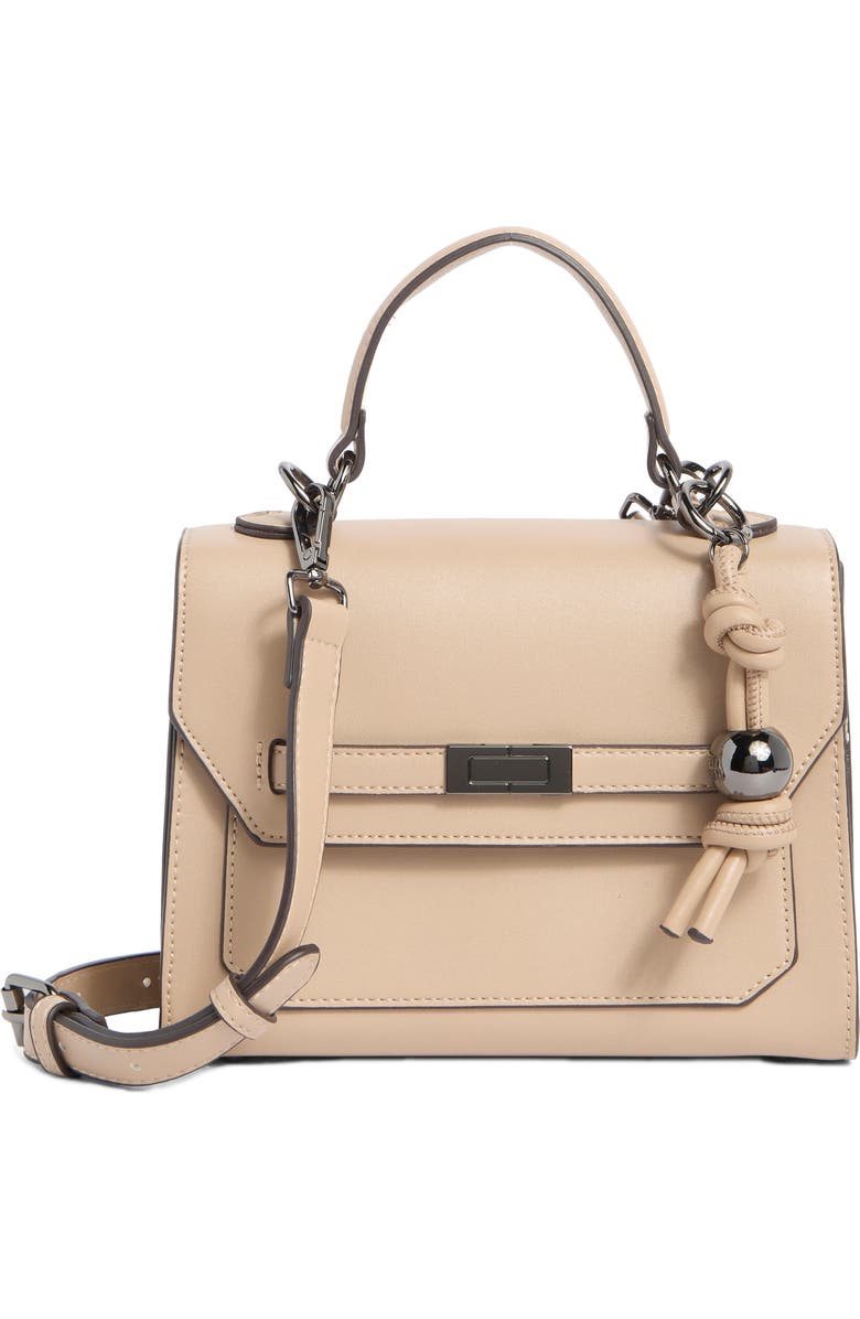 Steve Madden Perla Top Handle Satchel, Main, color, Stone
