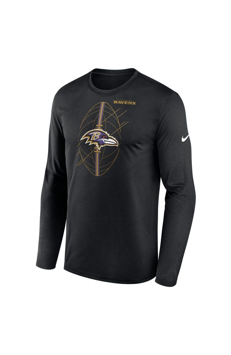 Nike Men's Nike Black Baltimore Ravens Legend Icon Long Sleeve T-Shirt, Alternate, color, 