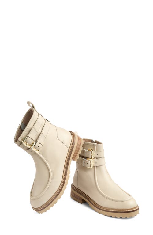 Lk Bennett Bennie Chunky Anke Bootie In Nude