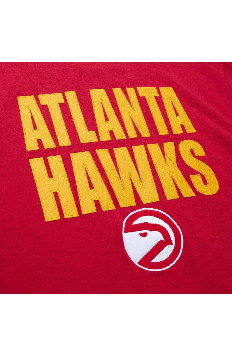 Mitchell & Ness Men's Mitchell & Ness Red Atlanta Hawks Hardwood Classics Legendary Slub T-Shirt, Alternate, color, 