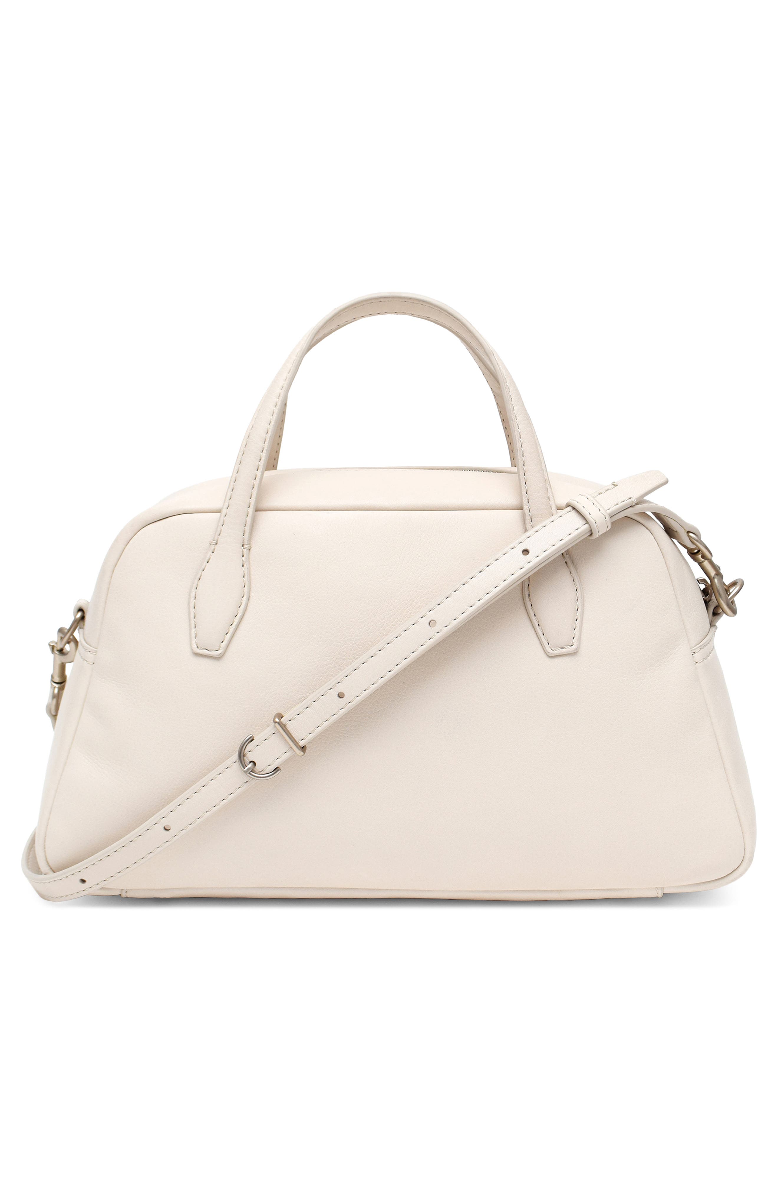 Amelia Leather Satchel Crossbody, Alternate, color, IVORY