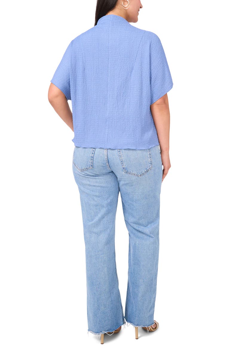 Vince Camuto Pucker Knit Top, Alternate, color, Serene Sky