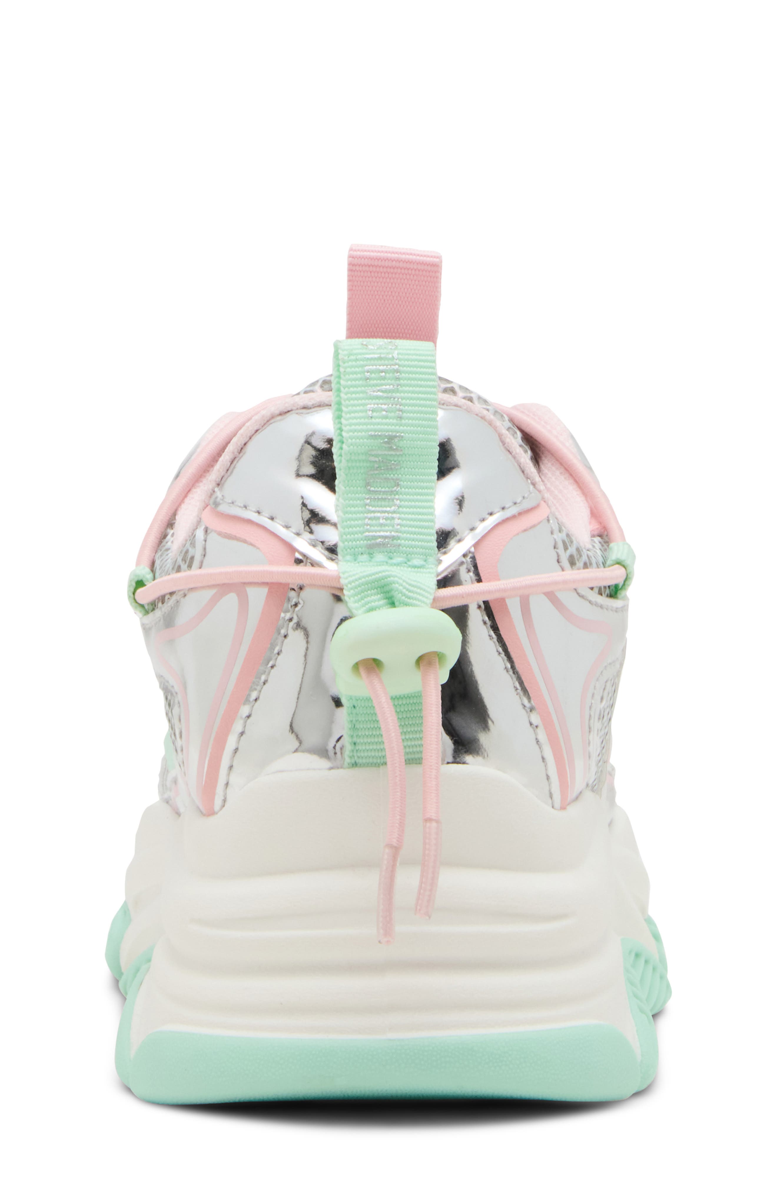 Steve Madden Kids' Jkey Sneaker, Alternate, color, Mint Multi