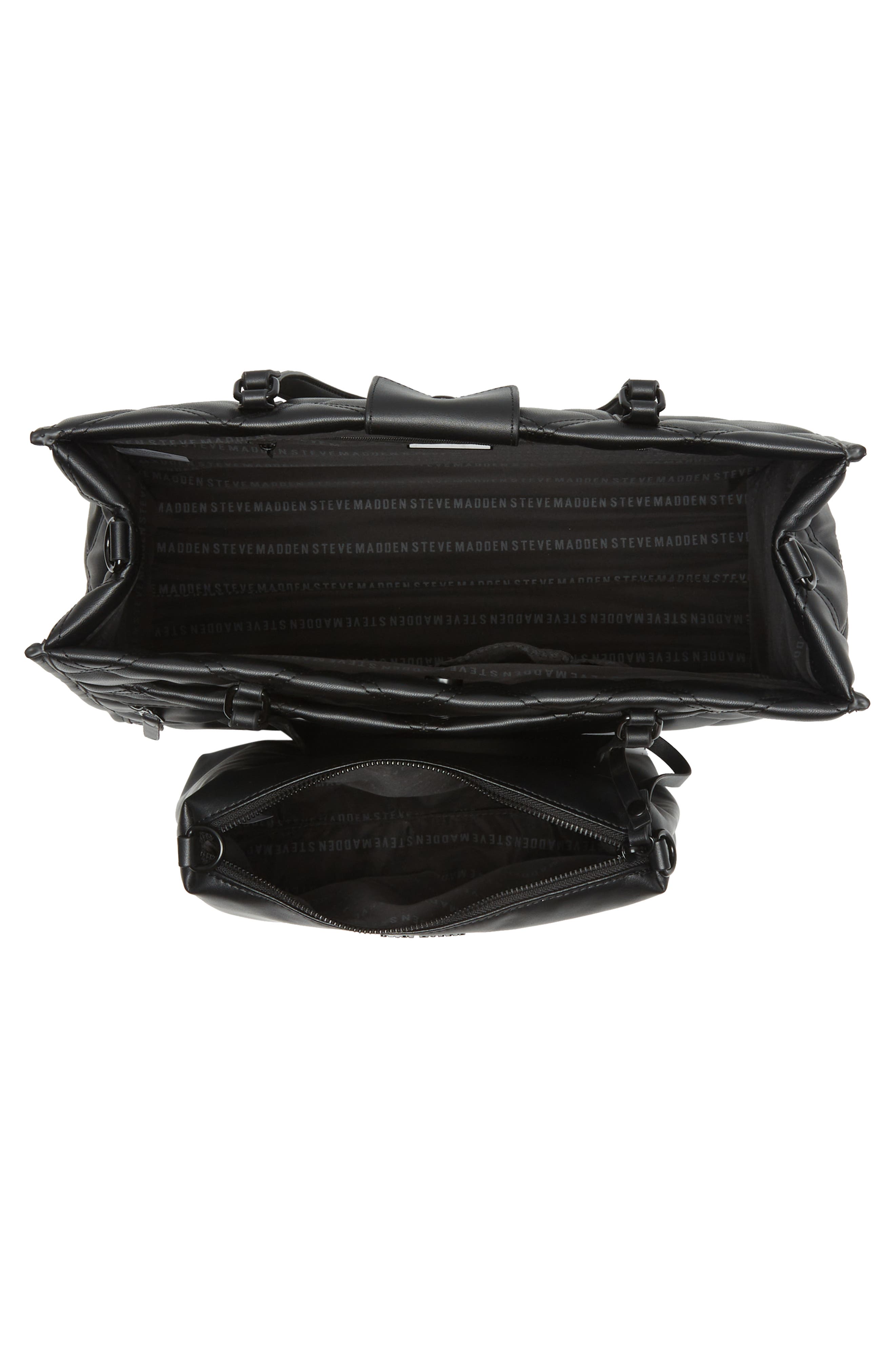 Steve Madden Bbook Boxy Tote Bag & Pouch, Alternate, color, 