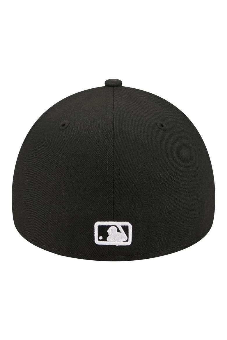 Men's New Era  Black New York Mets A-Frame 59FORTY Fitted Hat, Alternate, color, Black