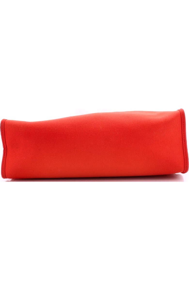 Pre-Owned Hermes Herbag Zip Leather and Toile 31, Alternate, color, Rouge Tomate