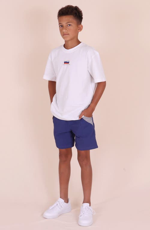 Tiny Tribe Kids' Sun Seeker Graphic T-shirt In White