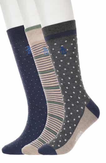 Original Penguin Fergunson Stripe Assorted 3-Pack Crew Socks