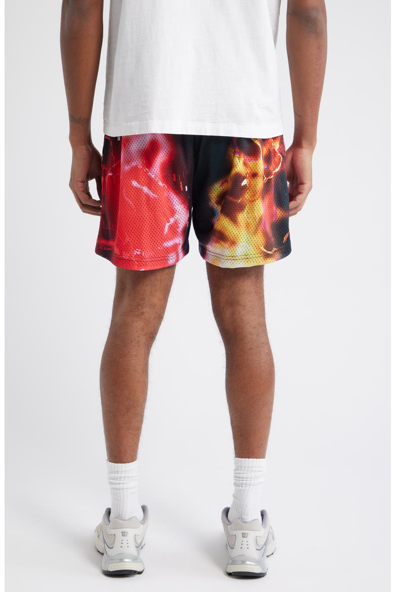 Anime Rival Mesh Basketball Shorts, Alternate, color, BLACK