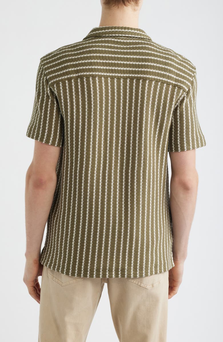 Madewell Naples Stripe Shirt, Alternate, color, Stripe Olive