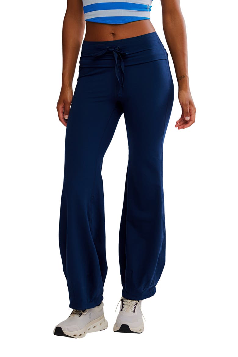 FP Movement Quick Step Drawstring Flare Pants, Main, color, MIDNIGHT NAVY