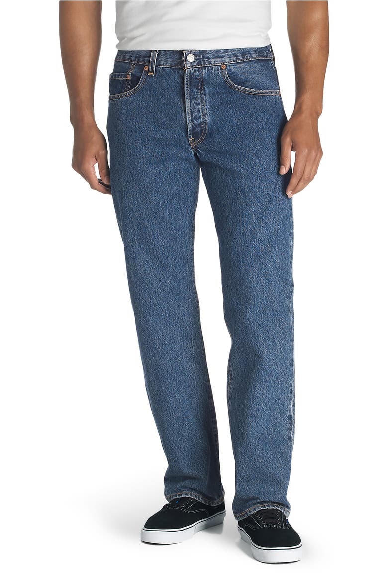 LEVIS 501 Original Jeans, Main, color, DARK STONEWASH