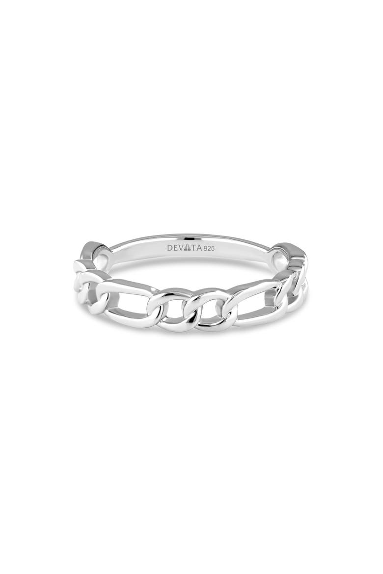Figaro Link Ring, Main, color, SILVER