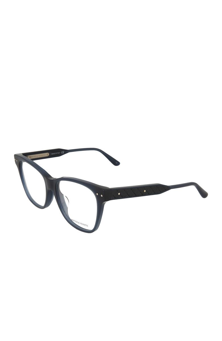 Bottega Veneta 53mm Square Optical Frames, Alternate, color,