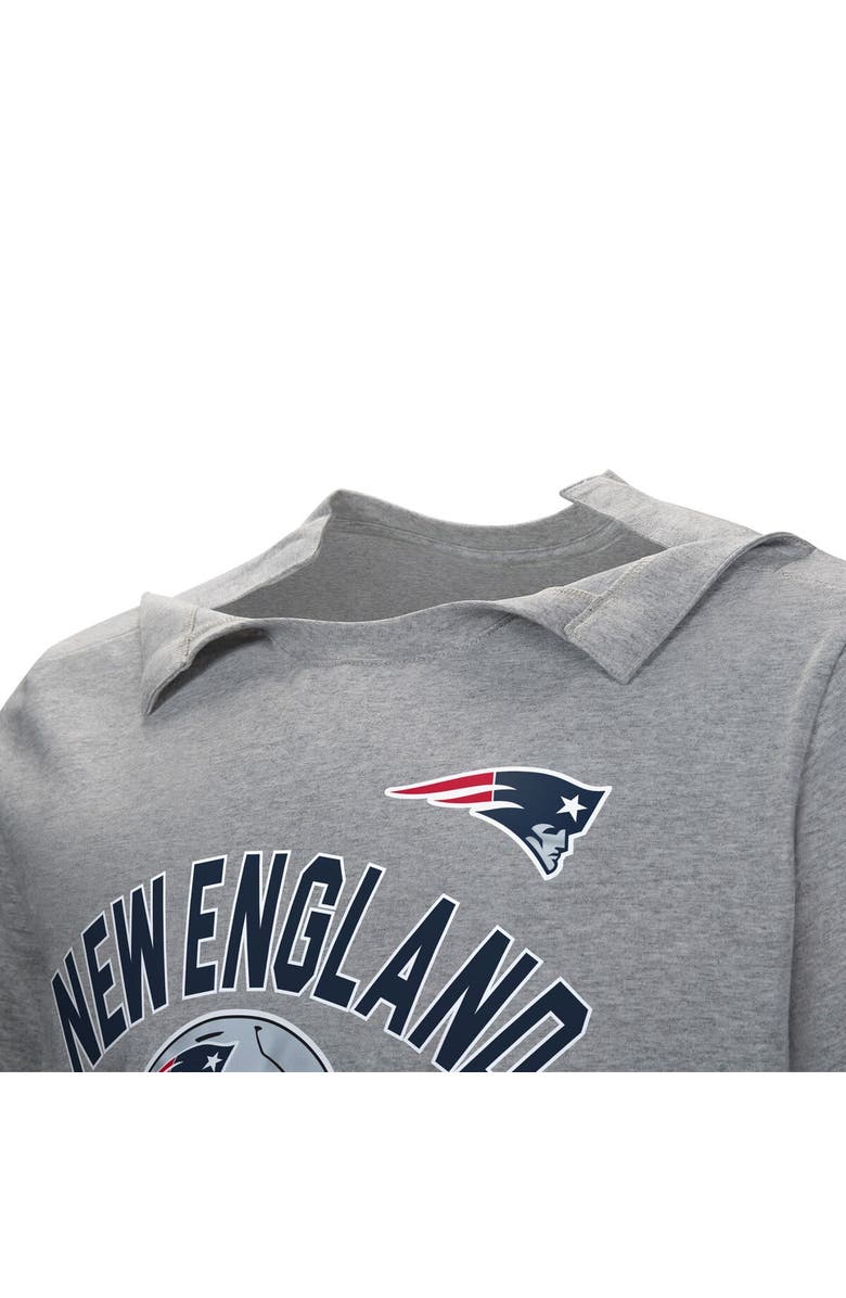 NFL Men's Gray New England Patriots Tackle Adaptive T-Shirt, Alternate, color, Gray