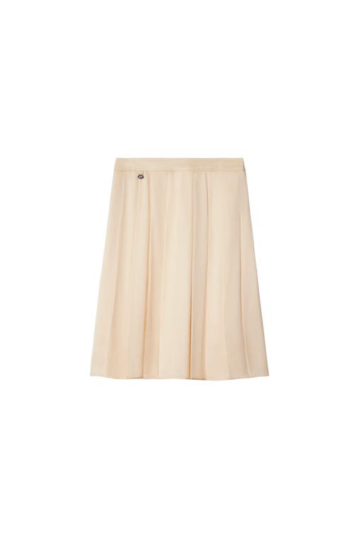 Burberry Pleated Skirt In Pelican