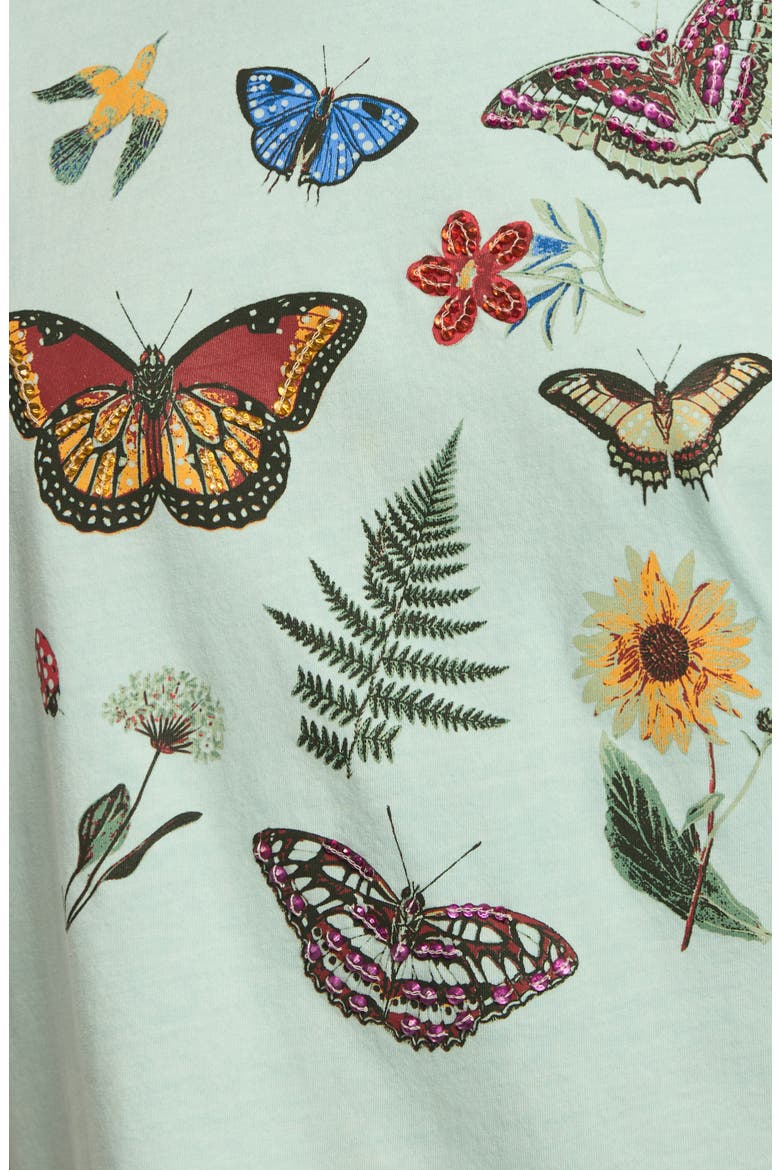 Embellished Boyfriend Boyfriend T-Shirt, Alternate, color, AQUA BLUE