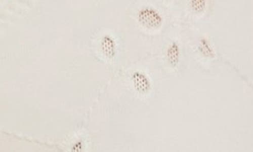 Shop Free People Intimately Fp Home Grown Stretch Cotton Eyelet Underwire Bra In Ivory
