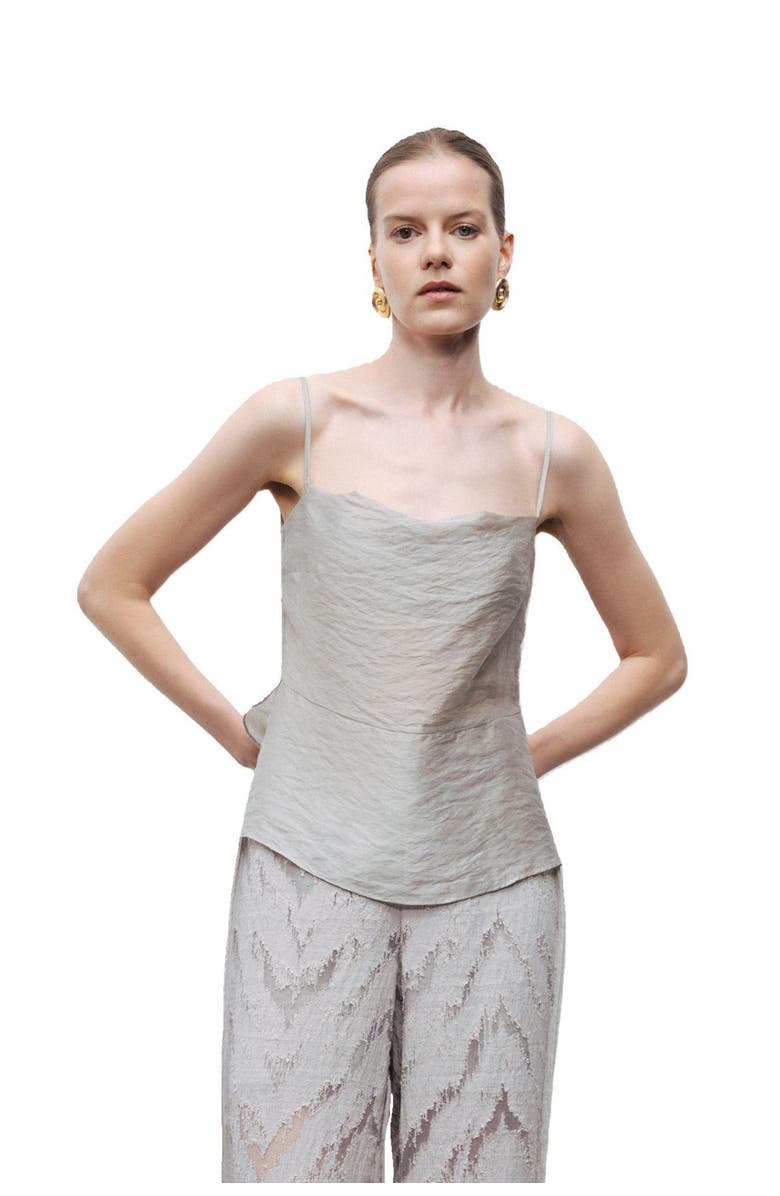 Nocturne Slit Strappy Blouse, Main, color, 