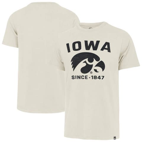 Men's '47 Cream Iowa Hawkeyes Side Arm Franklin T-Shirt